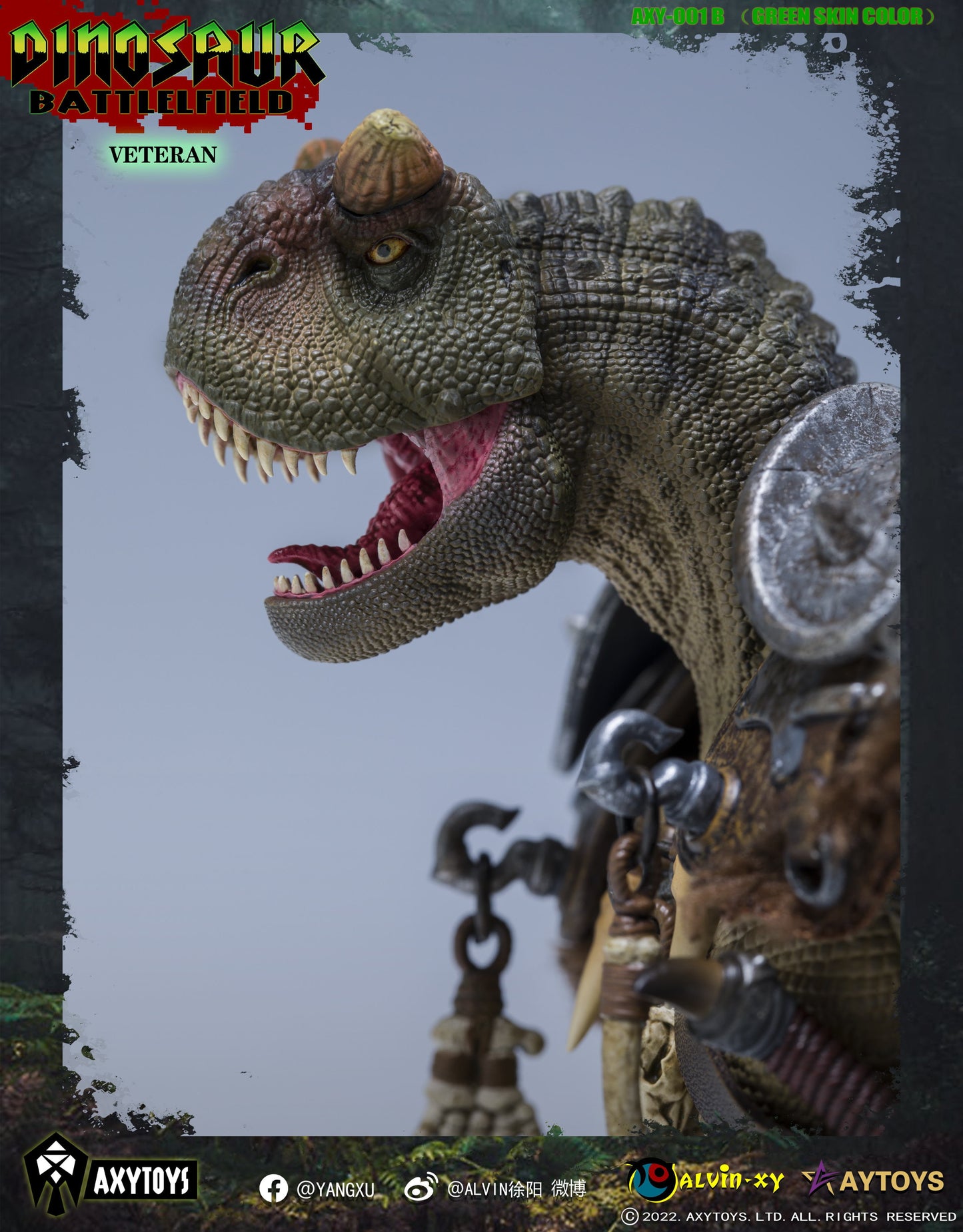 1/12 Dinosaur Battlefield AXY001B Veteran (Green)