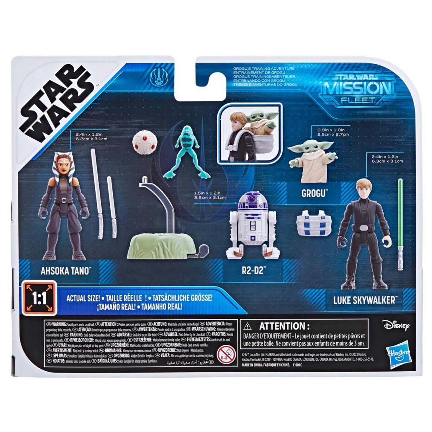 Star Wars Mission Fleet R2-D2, Ahsoka Tano, Grogu & Luke Skywalker Action Figure Set