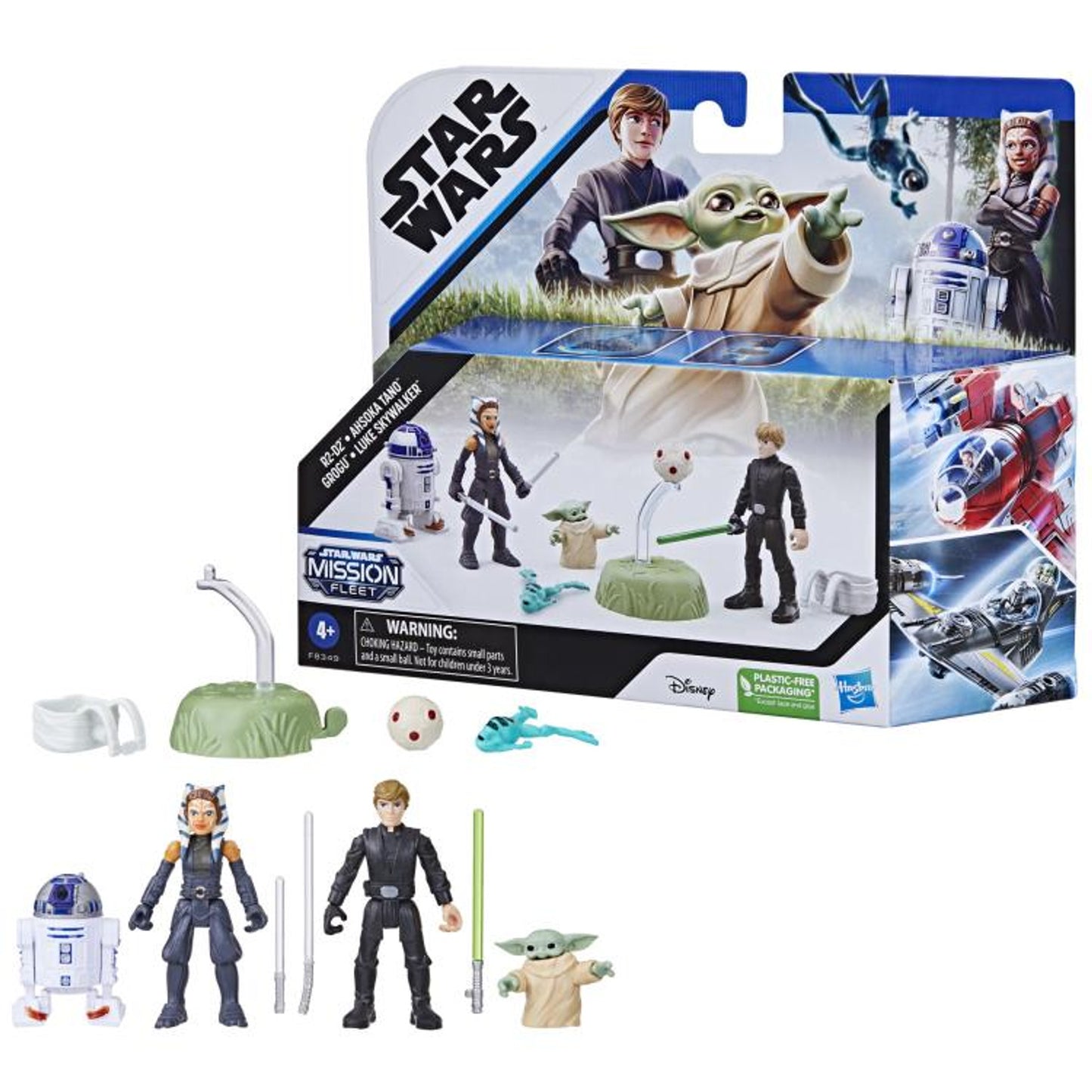 Star Wars Mission Fleet R2-D2, Ahsoka Tano, Grogu & Luke Skywalker Action Figure Set