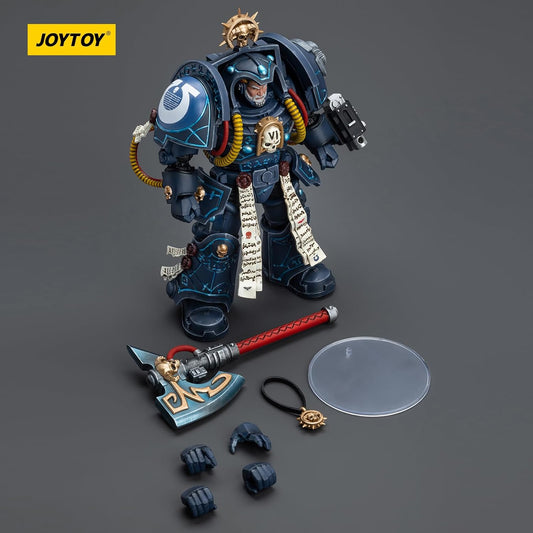 JOYTOY Warhammer 40K, 1/18 Ultramarines Librarian in Terminator Armour