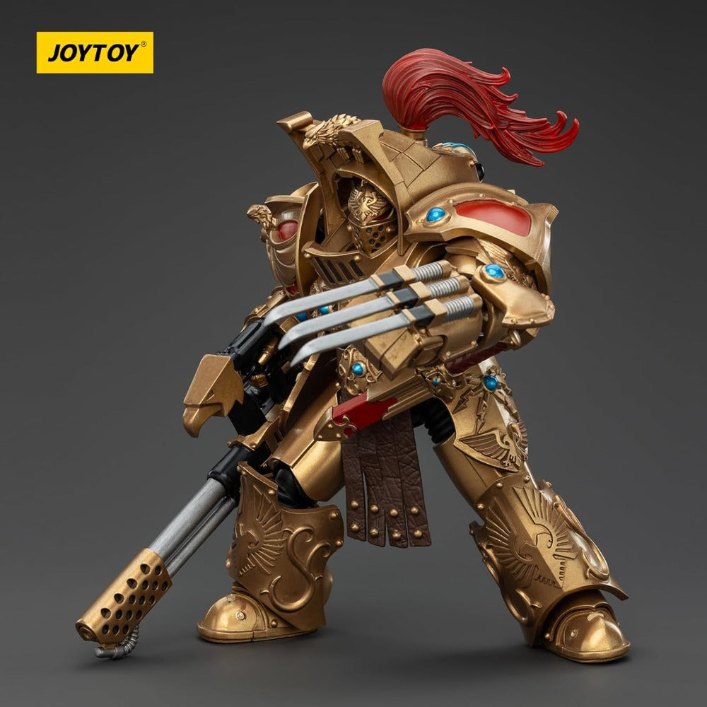 WARHAMMER 40K - JOYTOY - LEGIO CUSTODES AQUILON TERMINATOR SQUAD - AQUILON WITH INFERNUS FIREPIKE FIGURE - 1/18