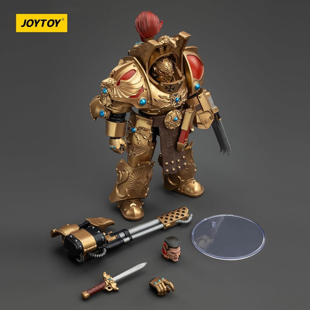 WARHAMMER 40K - JOYTOY - LEGIO CUSTODES AQUILON TERMINATOR SQUAD - AQUILON WITH INFERNUS FIREPIKE FIGURE - 1/18