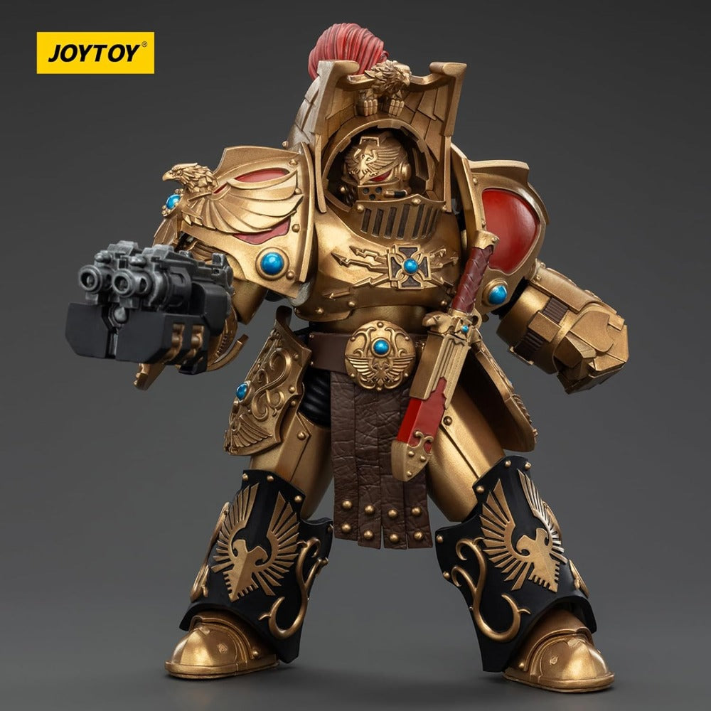 WARHAMMER 40K - JOYTOY - LEGIO CUSTODES AQUILON TERMINATOR SQUAD - AQUILON WITH LASTRUM STORM BOLTER FIGURE - 1/18