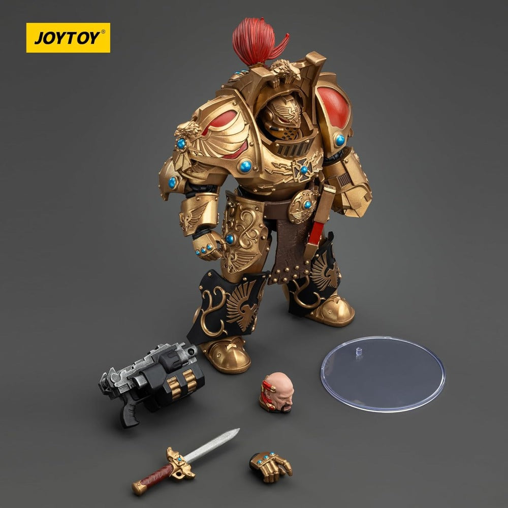 WARHAMMER 40K - JOYTOY - LEGIO CUSTODES AQUILON TERMINATOR SQUAD - AQUILON WITH LASTRUM STORM BOLTER FIGURE - 1/18