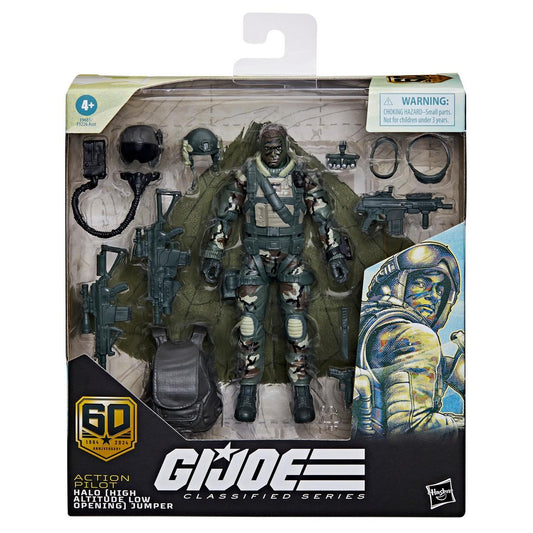 Hasbro G.I. Joe Classified Series 60th Anniversary Action Pilot HALO 6-in Action Figure