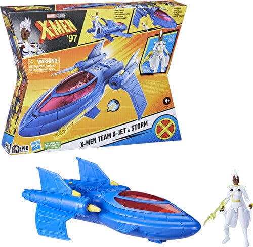 Marvel X-Men 97 Epic Hero Series X-Jet Vehicle and Storm Action Figure