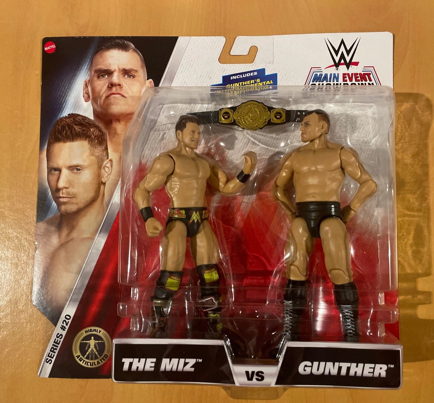 Mattel WWE Main Event Championship Showdown The Miz vs. Gunther 2-Pack Series 20