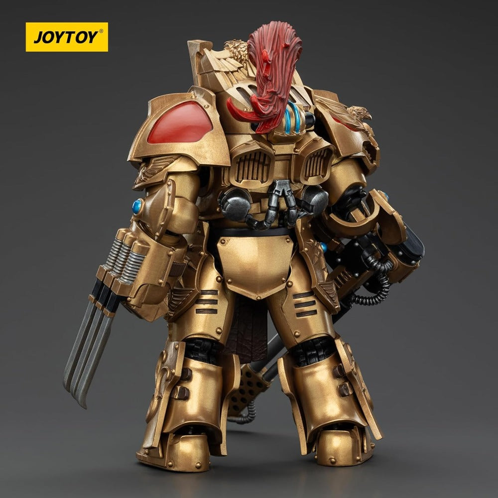 WARHAMMER 40K  -  JOYTOY  -  LEGIO CUSTODES AQUILON TERMINATOR SQUAD - AQUILON WITH INFERNUS FIREPIKE FIGURE - 1/18