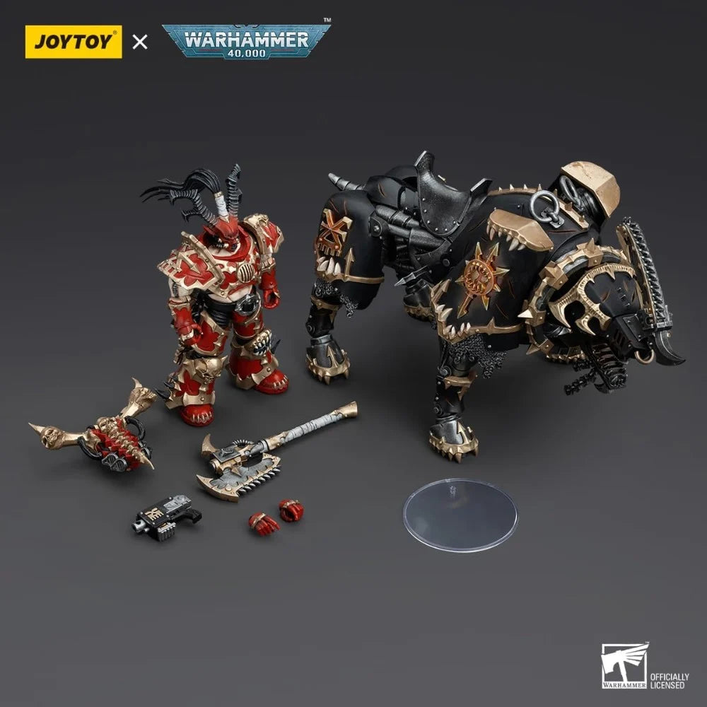 WARHAMMER 40K  -  JOYTOY  -  WORLD EATERS - LORD INVOCATUS FIGURE - 1/18