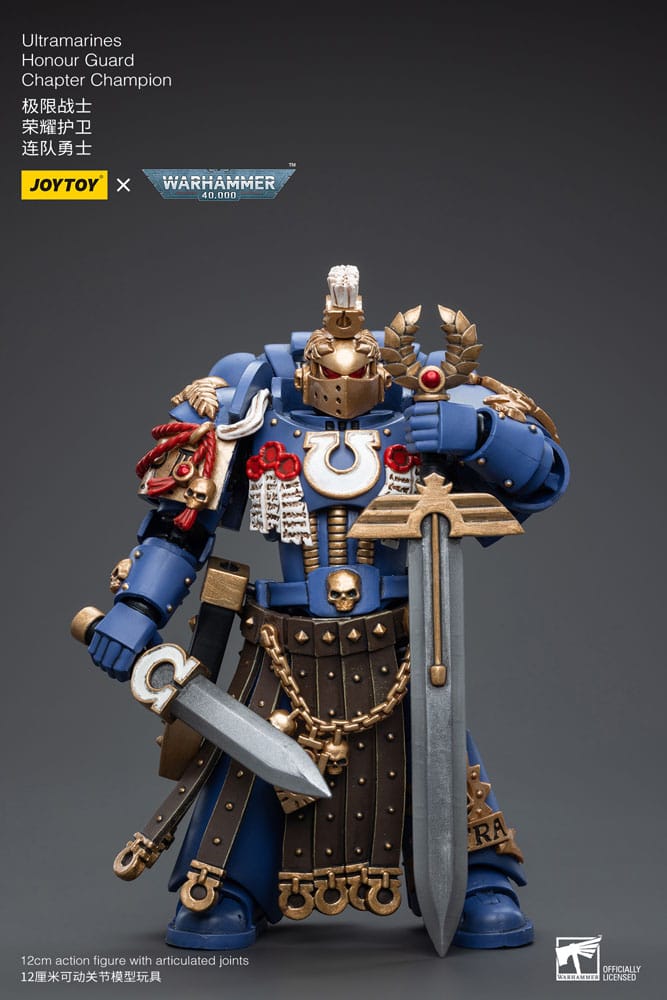 Warhammer 40k Action Figure 1/18 Ultramarines Honour Guard Chapter Champion 12cm JT6526