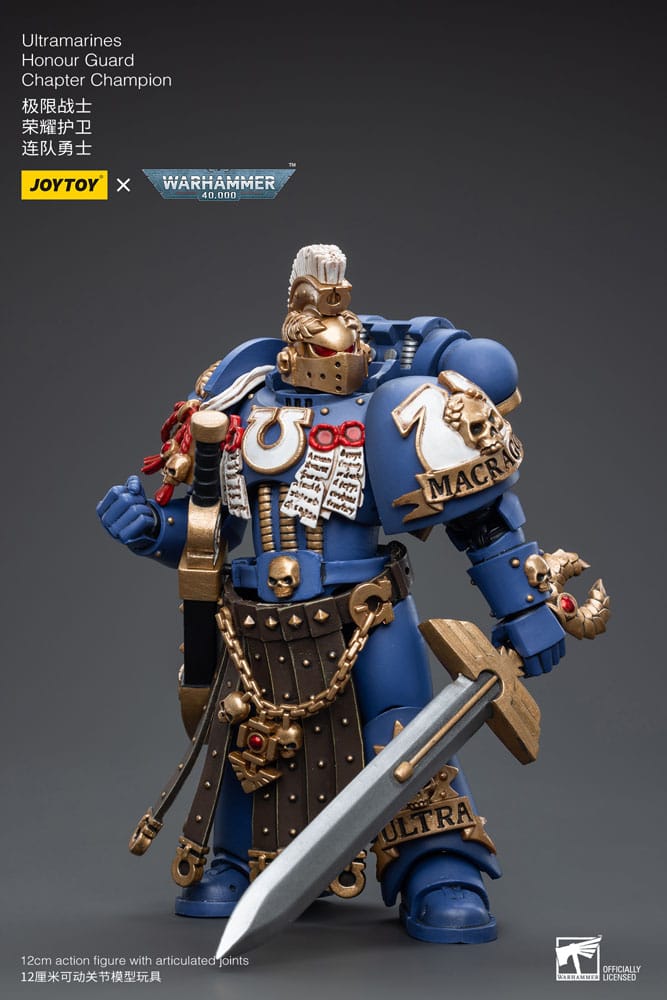 Warhammer 40k Action Figure 1/18 Ultramarines Honour Guard Chapter Champion 12cm JT6526