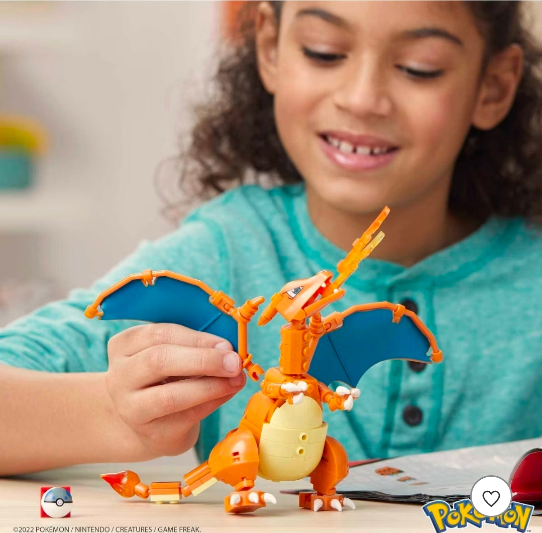 MEGA Pokemon Charizard Construction Set 222pc