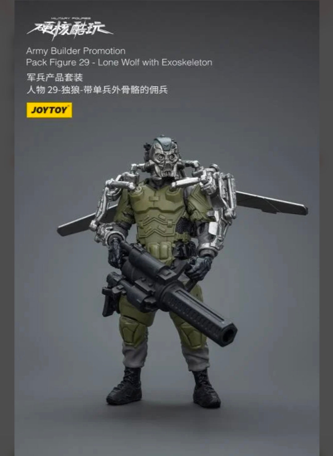 Military Figures Army Builder Promotion Pack Figure 29 Lone Wolf with Exoskeleton 1/18 Scale Action Figure