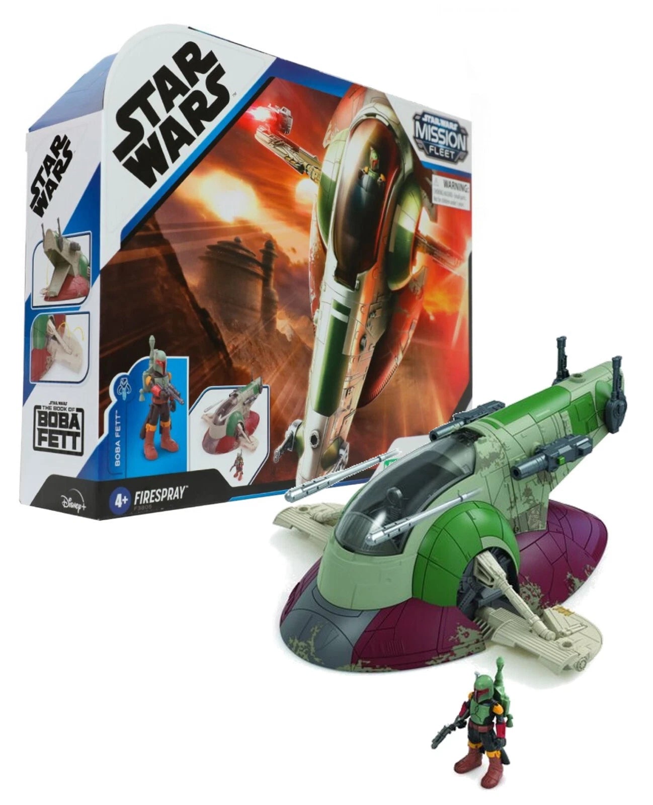 Star Wars Mission Fleet Boba Fett & Firespray Vehicle & Action Figure